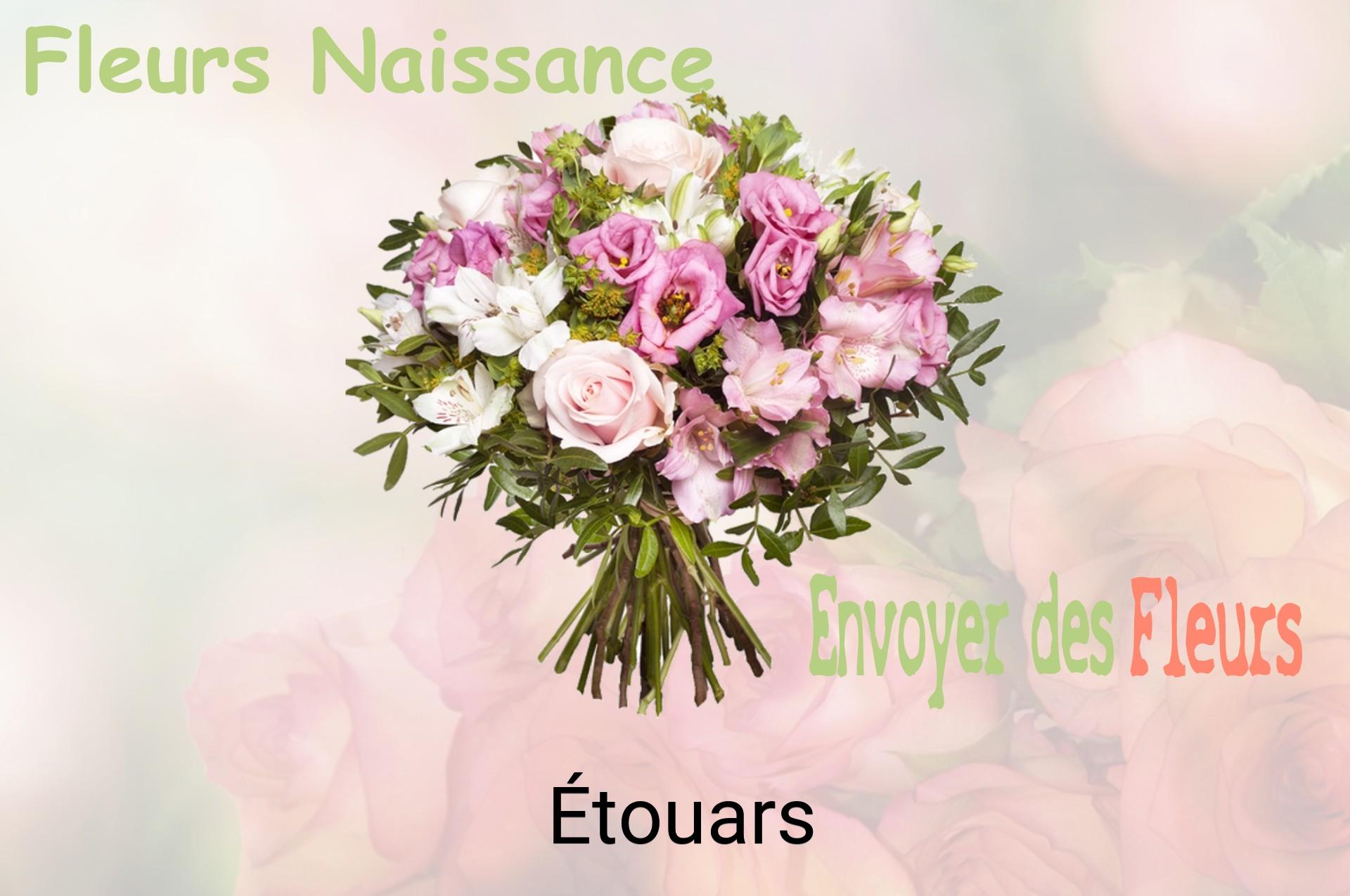 Bouquet de fleurs de naissance livré à Étouars